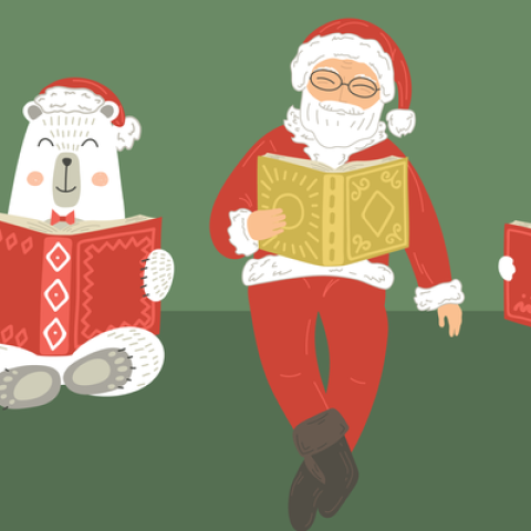 santa_and_friends_reading