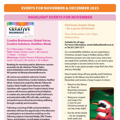DLR Libraries_Nov & Dec Newsletter_Cover