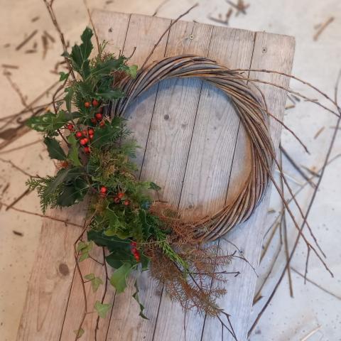 Christmas Wreath Making with Wicklow Willow in dlr LexIcon 