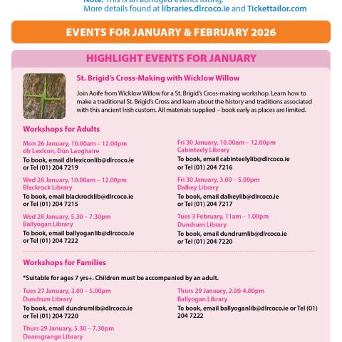 Jan & Feb News and Events Newsletter 2026 
