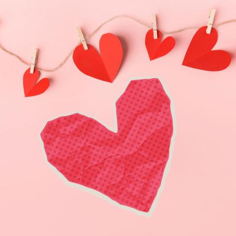 Valentine's Crafts with Library Staff in Ballyogan Library 