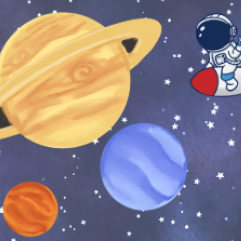Space Themed Hunt in Cabinteely Library 