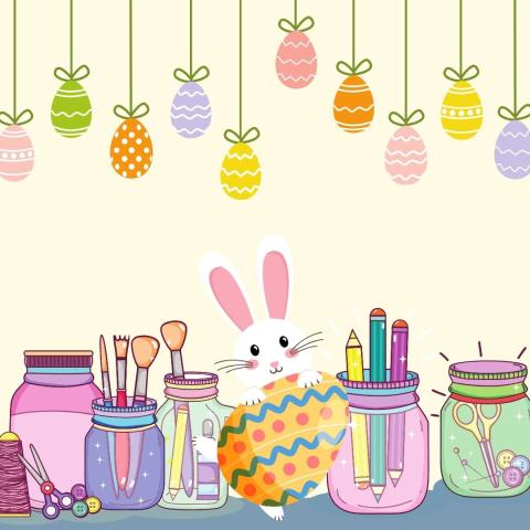 Easter Arts & Crafts in Ballyogan Library 