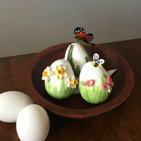 Easter Paper Quilling for Adults in Deansgrange Library 