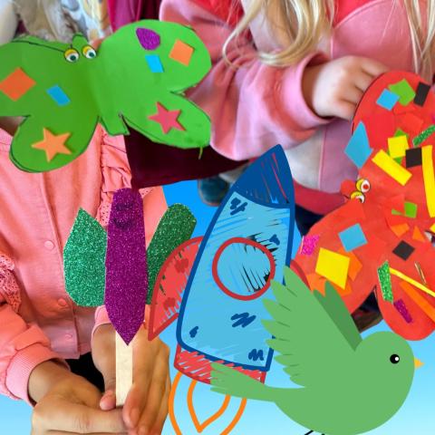 Flying Friends Mixed Media Workshop in dlr LexIcon