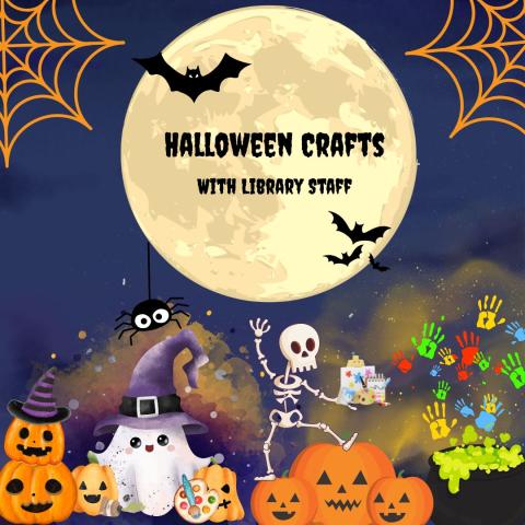 Halloween Crafts in Ballyogan Library 