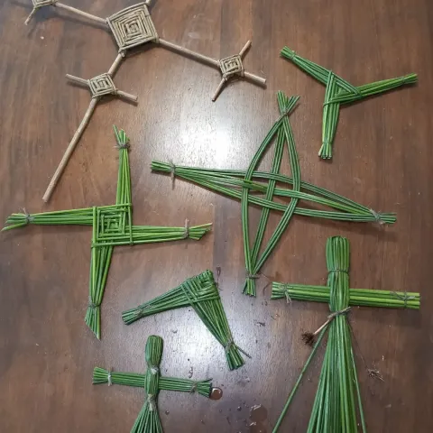 St. Brigid Cross Making with Wicklow Willow 