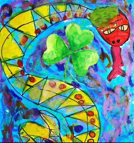 St. Patrick’s Snakes and Shamrocks Crafts in Blackrock Library 