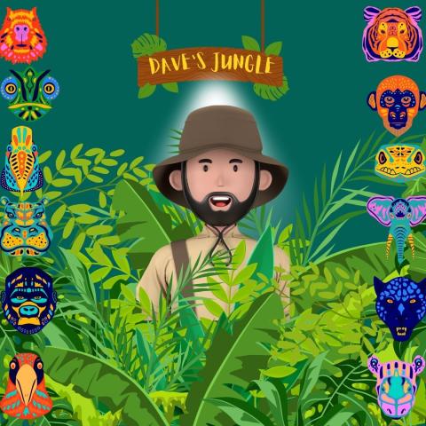 Dave’s Jungle in Ballyogan Library 