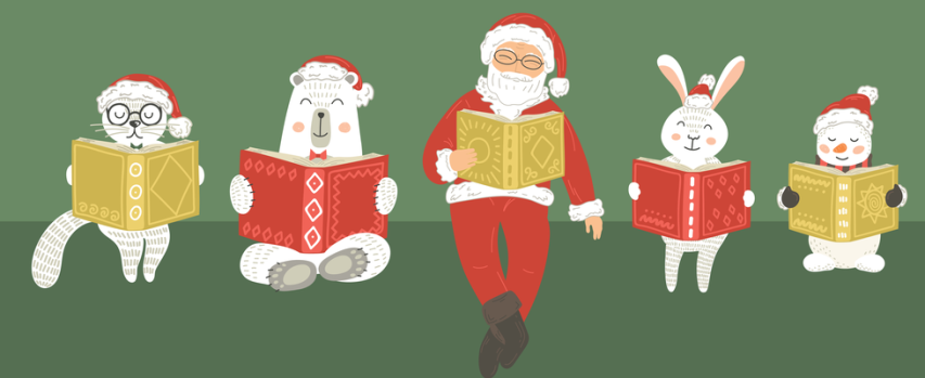 santa_and_friends_reading